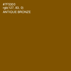 #7F5300 - Antique Bronze Color Image